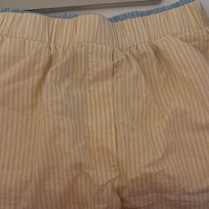 Daily Drills Striped Shorts in Cream and Blue